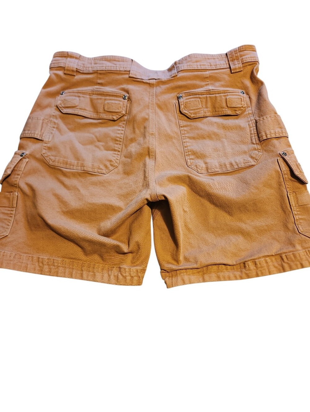 Mens FLEX FIRE HOSE Brown Work Shorts - Durable Canvas